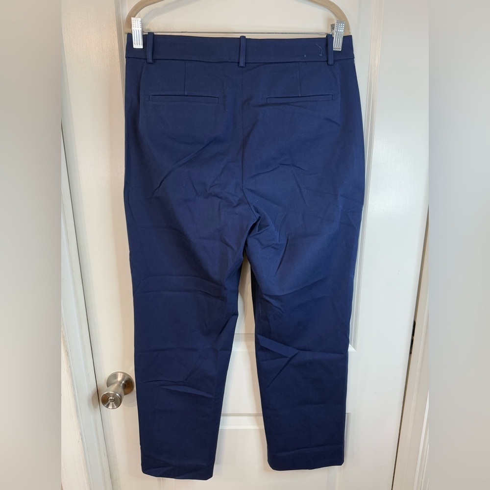 J. Crew Women’s Navy Kallie Straight Leg Pants - Size 10 - Picture 3 of 7